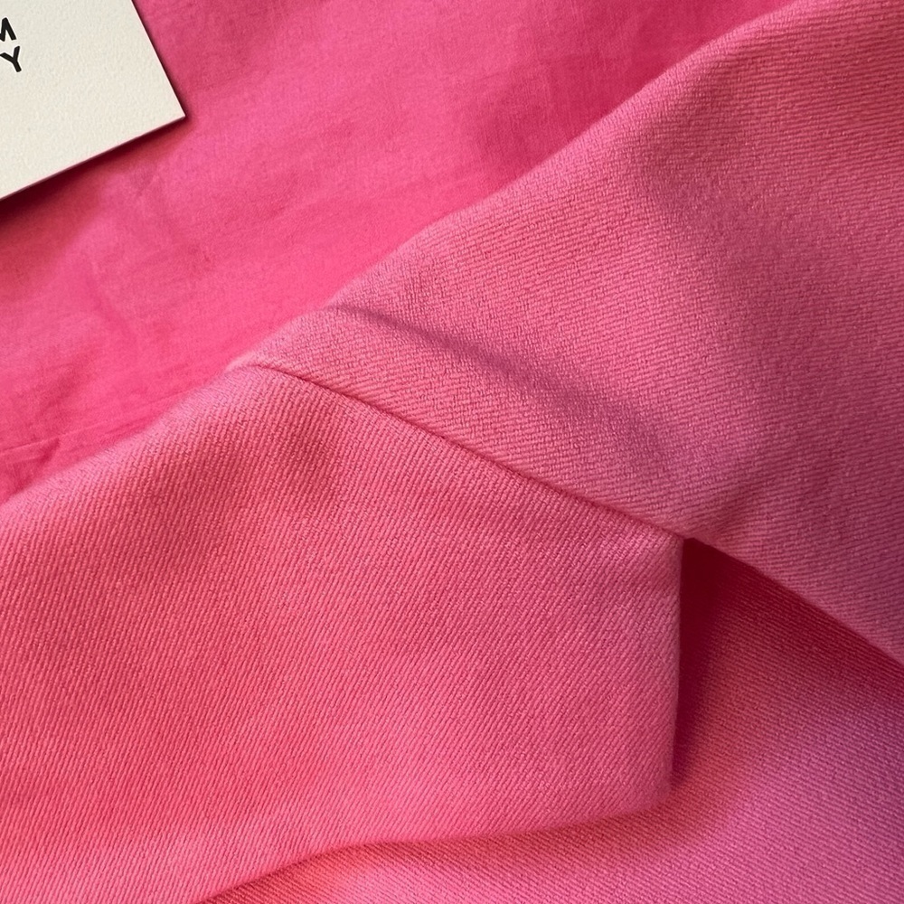 Derek Lam 10 Crosby cropped single breasted blazer pink size M barbiecore - Picture 8 of 10
